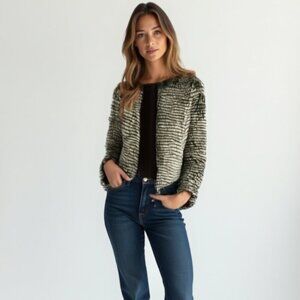 WD-NY faux fur  jacket S